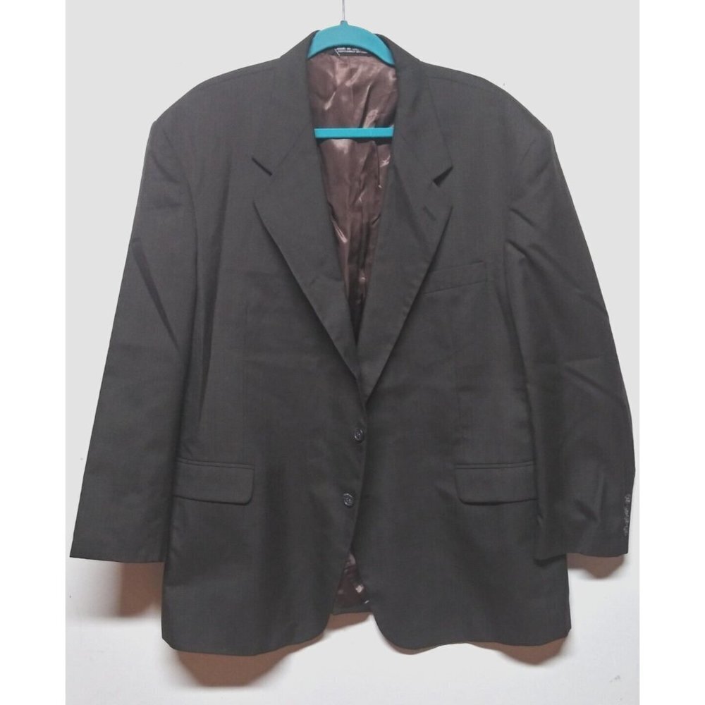 Kilburne and Finch Mens blazer sports coat 48R/W42 Wool Blend grayish brown EUC